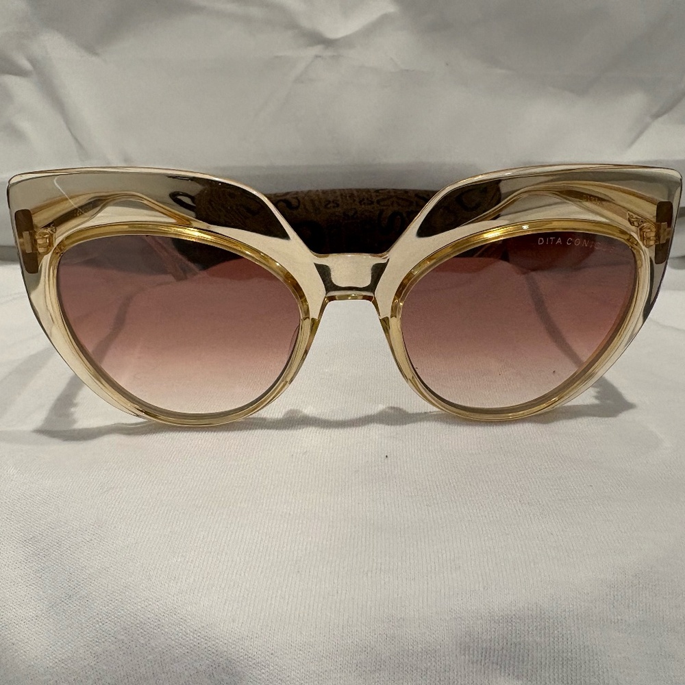 NEW! DITA CONIQUE DTS514-03-RSE; WHITE ROSE CRYSTAL W/ ROSE GRAD LENS